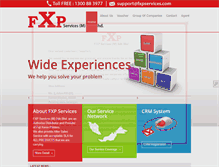 Tablet Screenshot of fxpservices.com